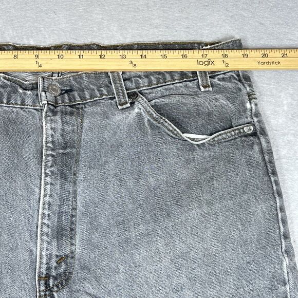 VTG 80’s Levi’s Jeans 517 Bootcut Light Wash Gray Denim Made in USA ACTUAL 38x27 - Picture 6 of 15